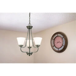 EGLO Mayview 3 Light 19 Inch Graphite Chandelier Ceiling Light -EGLO Store 202903a ls