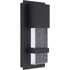 EGLO Venecia LED 10 Inch Matte Black Outdoor Wall Light