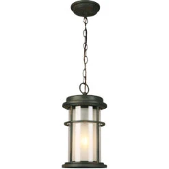 EGLO Helendale 1 Light 8 Inch Zinc Outdoor Pendant