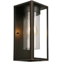 EGLO Walker Hill 1 Light 12 Inch Oil Rubbed Bronze Outdoor Wall Light