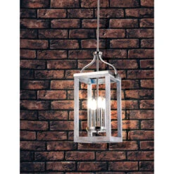 EGLO Montrose 5 Light 11 Inch Acacia Wood And Brushed Nickel Foyer Pendant Ceiling Light -EGLO Store 203105a ls