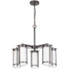 EGLO Truxton 5 Light 24 Inch Graphite Chandelier Ceiling Light