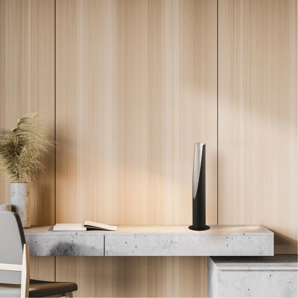 EGLO Barbotto 16 Inch 10.00 Watt Black Table Lamp Portable Light 2 EGLO Barbotto 16 Inch 10.00 Watt Black Table Lamp Portable Light - Image 2