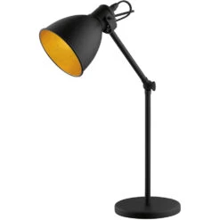 EGLO Priddy 2 17 Inch 40.00 Watt Black Desk Lamp Portable Light