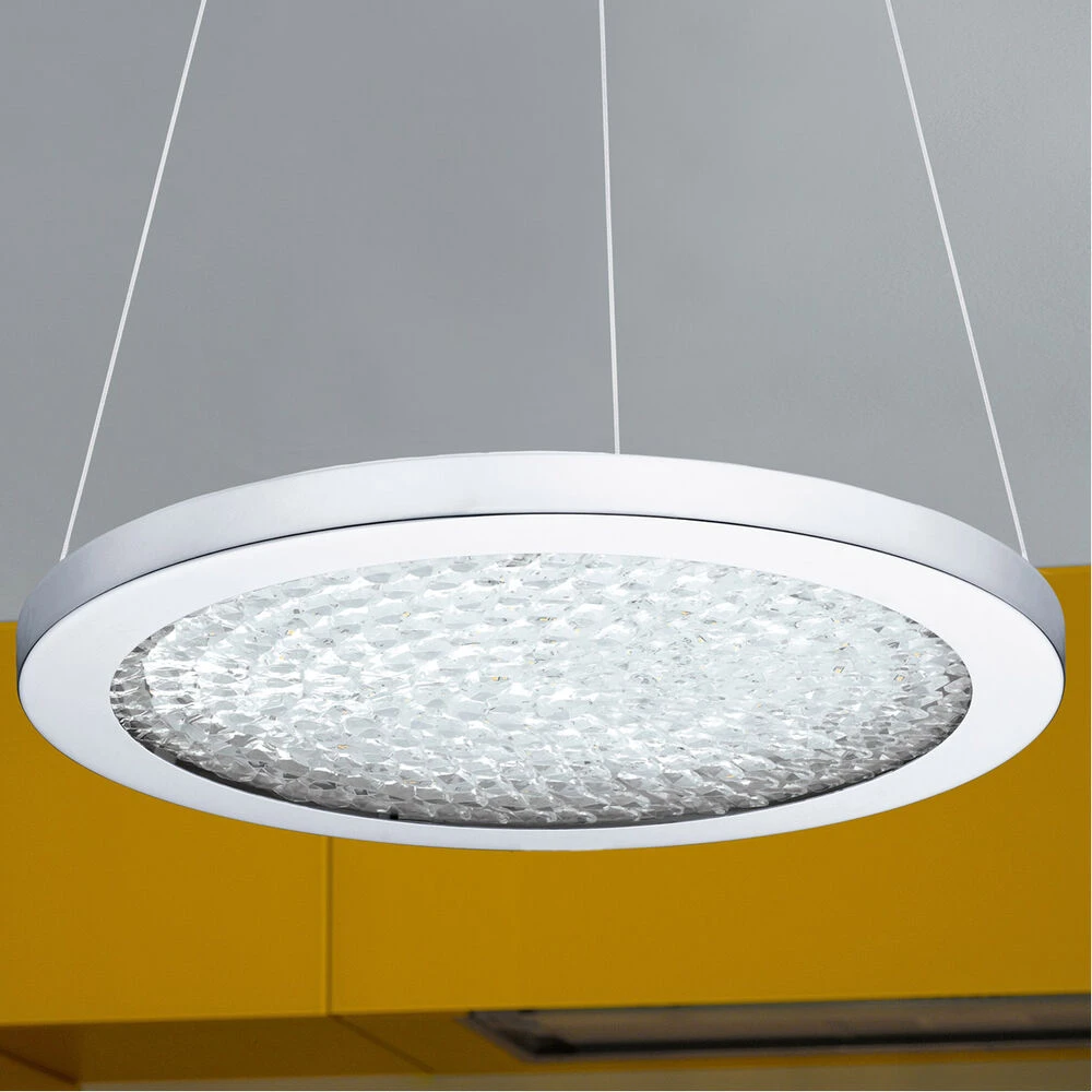 EGLO Arezzo 3 LED 15 Inch Chrome LED Pendant Ceiling Light 3 EGLO Arezzo 3 LED 15 Inch Chrome LED Pendant Ceiling Light - Image 3