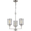 EGLO Verona 3 Light 18 Inch Brushed Nickel Chandelier Ceiling Light