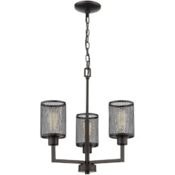 EGLO Verona 3 Light 18 Inch Oil Rubbed Bronze Chandelier Ceiling Light