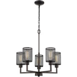 EGLO Verona 5 Light 23 Inch Oil Rubbed Bronze Chandelier Ceiling Light