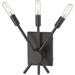 EGLO Willsboro 3 Light 13 Inch Bronze Wall Sconce Wall Light