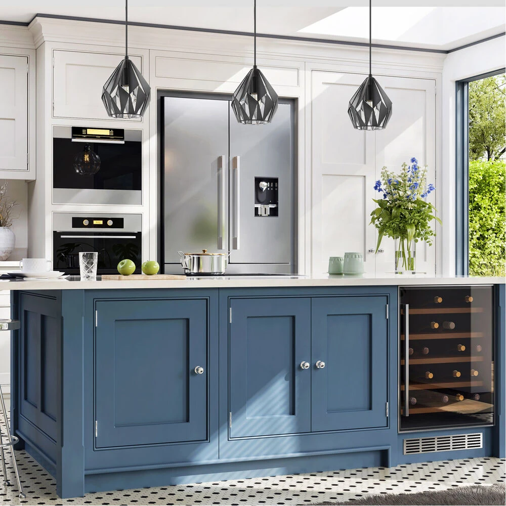 EGLO Carlton 3 1 Light 8 Inch Black/Silver Geometric Pendant Ceiling Light 4 EGLO Carlton 3 1 Light 8 Inch Black/Silver Geometric Pendant Ceiling Light - Image 4