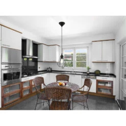 EGLO Lindell 1 Light 7 Inch Matte Black Pendant Ceiling Light 11 EGLO Lindell 1 Light 7 Inch Matte Black Pendant Ceiling Light -EGLO Store 203523a app 04