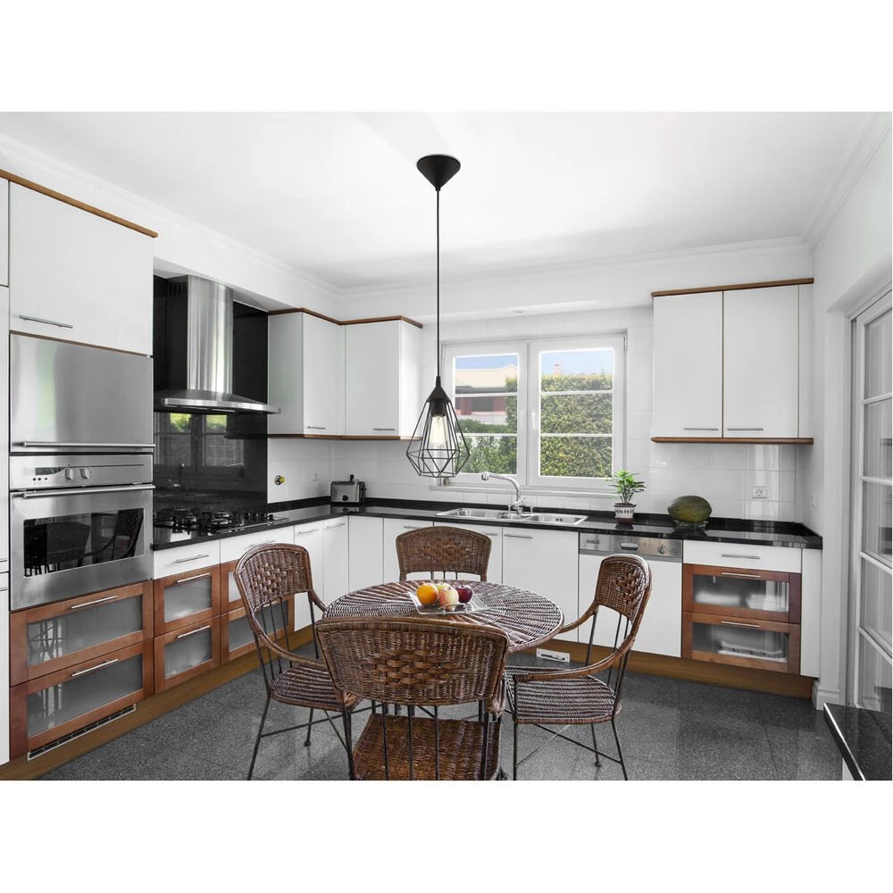 EGLO Lindell 1 Light 7 Inch Matte Black Pendant Ceiling Light 5 EGLO Lindell 1 Light 7 Inch Matte Black Pendant Ceiling Light - Image 5