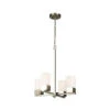 EGLO Novela 4 Light 18 Inch Brushed Nickel Chandelier Ceiling Light