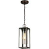 EGLO Walker Hill 1 Light 5 Inch Oil Rubbed Bronze Outdoor Pendant