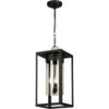 EGLO Walker Hill 3 Light 9 Inch Matte Black Outdoor Pendant