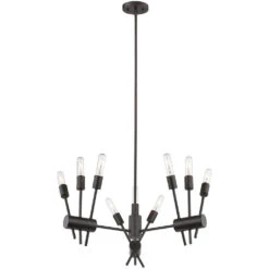 EGLO Willsboro 9 Light 28 Inch Bronze Pendant Ceiling Light