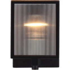 EGLO Henessy 1 Light 4.75 Inch Black And Brushed Nickel Wall Sconce Wall Light