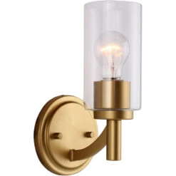 EGLO Devora 1 Light 5 Inch Antique Gold Wall Sconce Wall Light