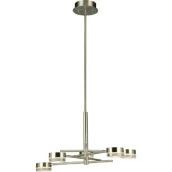 EGLO Transton LED 23 Inch Brushed Nickel Chandelier Ceiling Light