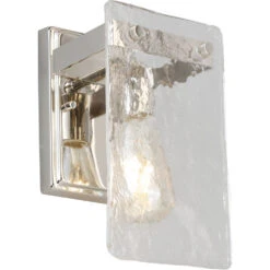 EGLO Wolter 1 Light 6 Inch Polished Nickel Wall Sconce Wall Light