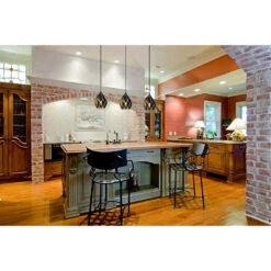 EGLO Carlton 3 1 Light 7 Inch Matte Black And Gold Leaf Geometric Pendant Ceiling Light -EGLO Store 204241a app 02