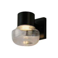 EGLO Belby LED 6 Inch Black Wall Sconce Wall Light