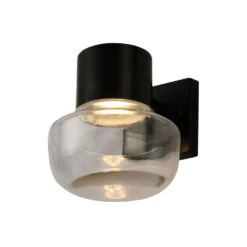 EGLO Belby LED 7 Inch Black Wall Sconce Wall Light