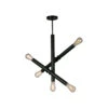 EGLO Drucker 5 Light 28 Inch Black Pendant Ceiling Light