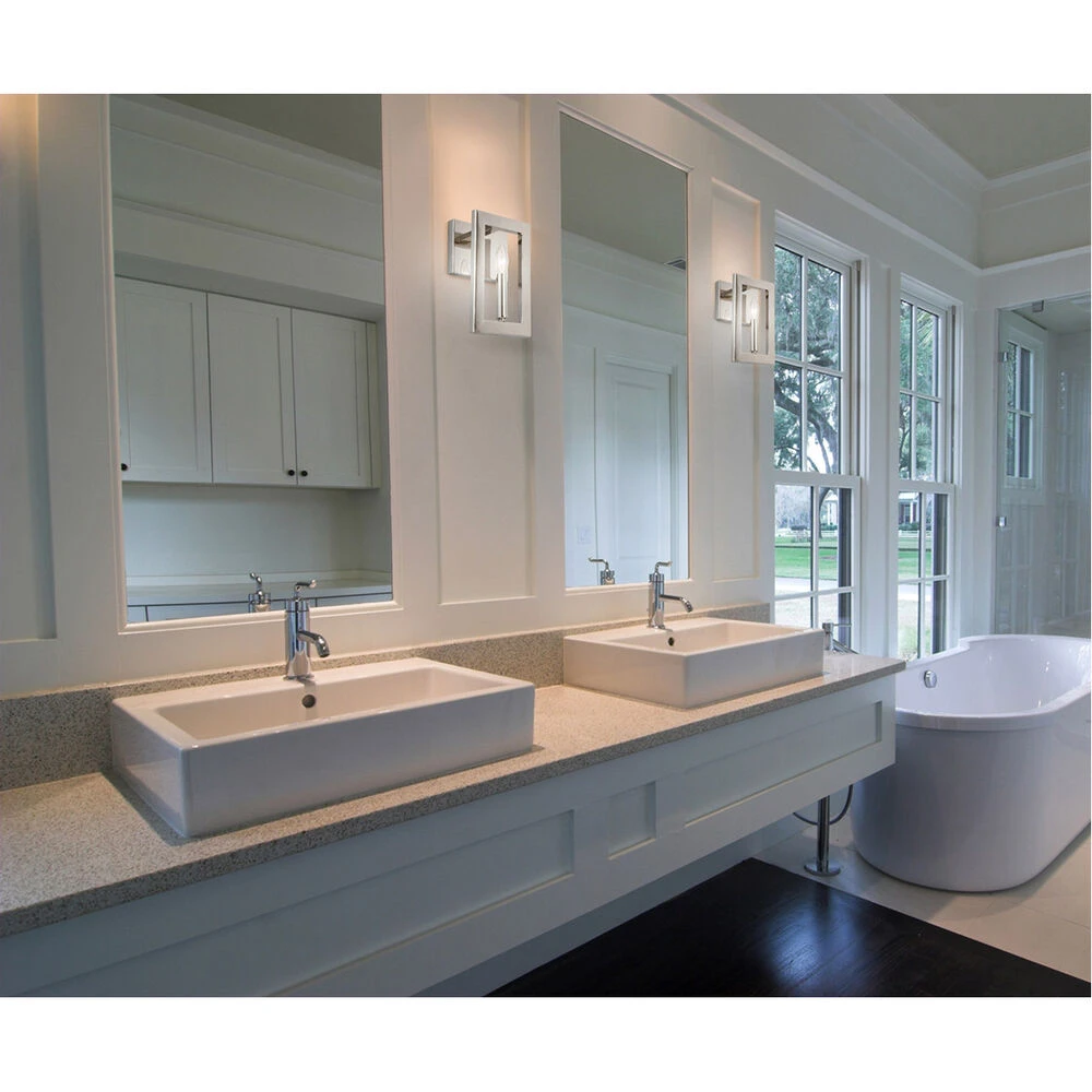 EGLO Jordan 1 Light 7 Inch Chrome ADA Wall Sconce Wall Light 2 EGLO Jordan 1 Light 7 Inch Chrome ADA Wall Sconce Wall Light - Image 2