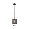 EGLO Garraux 1 Light 7 Inch Rust Pendant Ceiling Light