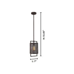 EGLO Garraux 1 Light 7 Inch Rust Pendant Ceiling Light -EGLO Store 204549a20dia
