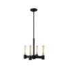 EGLO Broyles 4 Light 15 Inch Matte Black Chandelier Ceiling Light