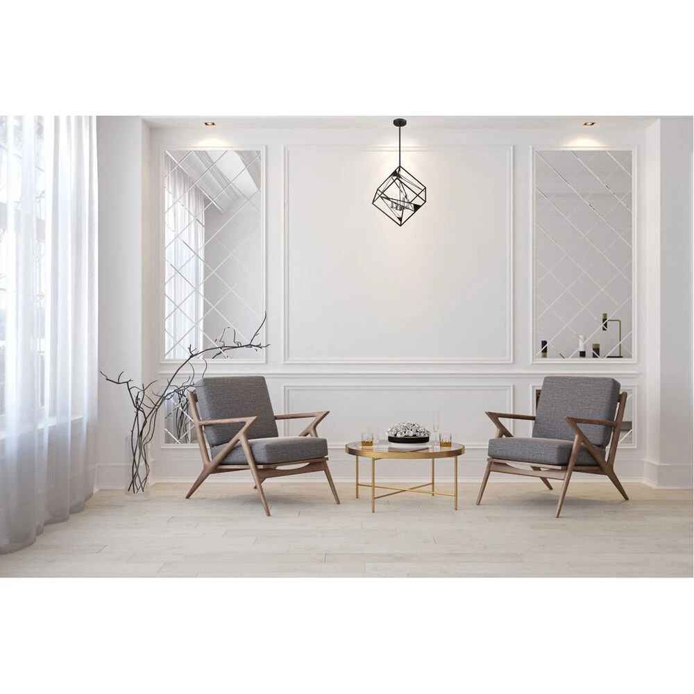 EGLO Corrietes 4 Light 23 Inch Matte Black Pendant Ceiling Light 2 EGLO Corrietes 4 Light 23 Inch Matte Black Pendant Ceiling Light - Image 2