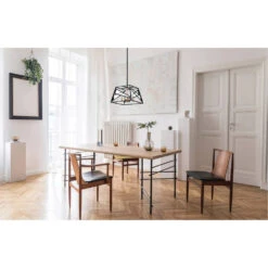 EGLO Corrietes 4 Light 16 Inch Matte Black Pendant Ceiling Light -EGLO Store 204594a app 02