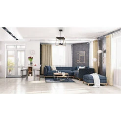 EGLO Paulino 4 Light 18 Inch Brushed Gold And Matte Black Pendant Ceiling Light -EGLO Store 204595a app 02