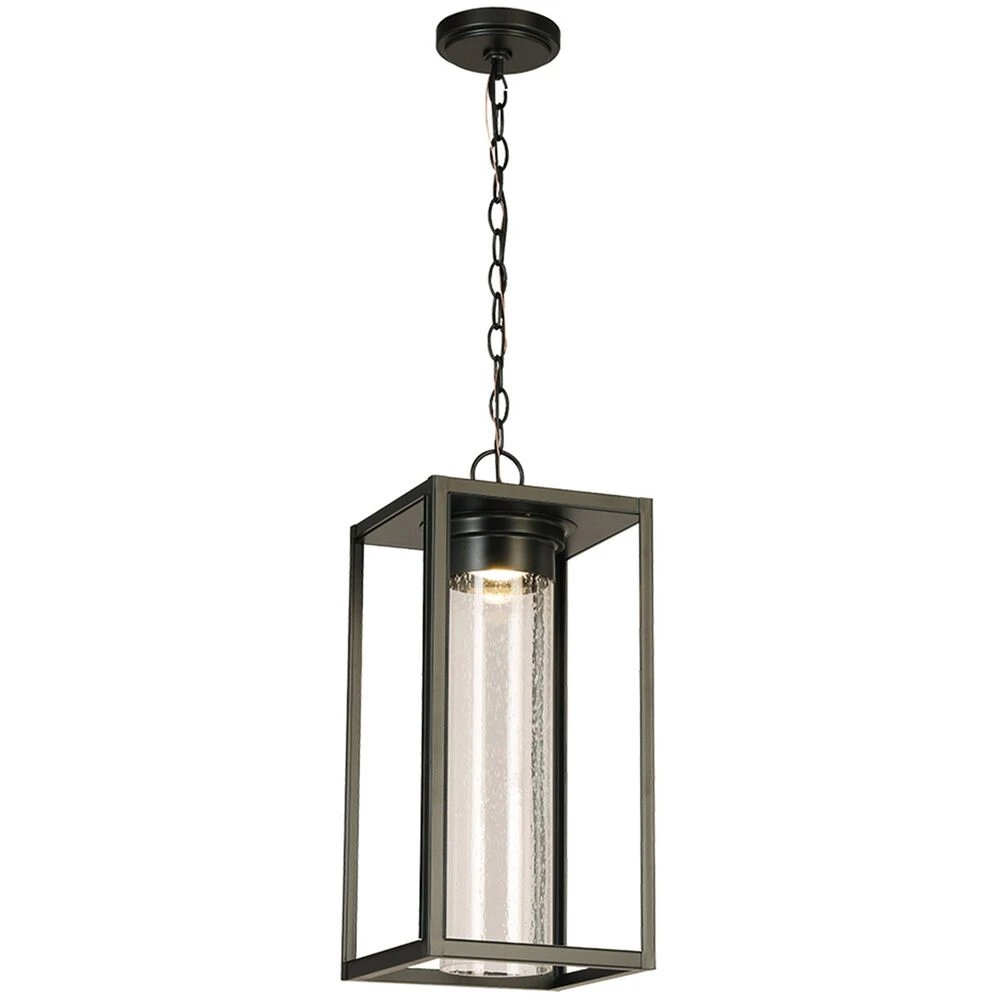 EGLO Walker Hill LED 10 Inch Matte Black Outdoor Pendant 1 EGLO Walker Hill LED 10 Inch Matte Black Outdoor Pendant