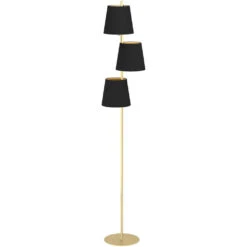 EGLO Almeida 2 66 Inch 40.00 Watt Brushed Brass Floor Lamp Portable Light
