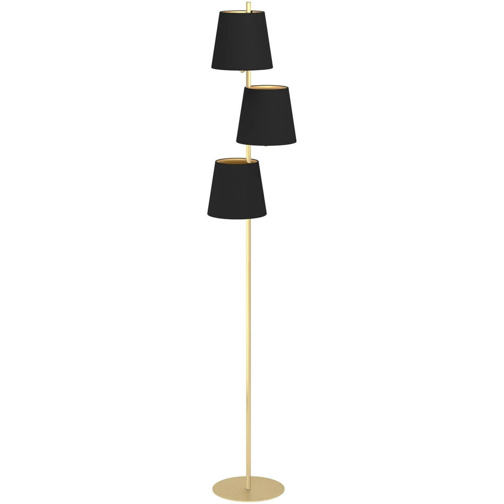 EGLO Almeida 2 66 Inch 40.00 Watt Brushed Brass Floor Lamp Portable Light 1 EGLO Almeida 2 66 Inch 40.00 Watt Brushed Brass Floor Lamp Portable Light