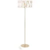 EGLO Macclenny 64 Inch 60.00 Watt Brushed Brass Floor Lamp Portable Light