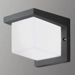EGLO Cube-shaped Desella LED Outdoor Wall Light -EGLO Store 3000514 3