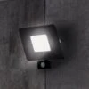 EGLO Faedo 3 LED Outdoor Spotlight, Sensor, Black, 50 W