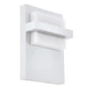 EGLO Culpina LED Outdoor Wall Light, Aluminium, White