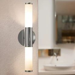 EGLO Appealing Wall Light Palmo, 2-bulb Chrome -EGLO Store 3001340 2