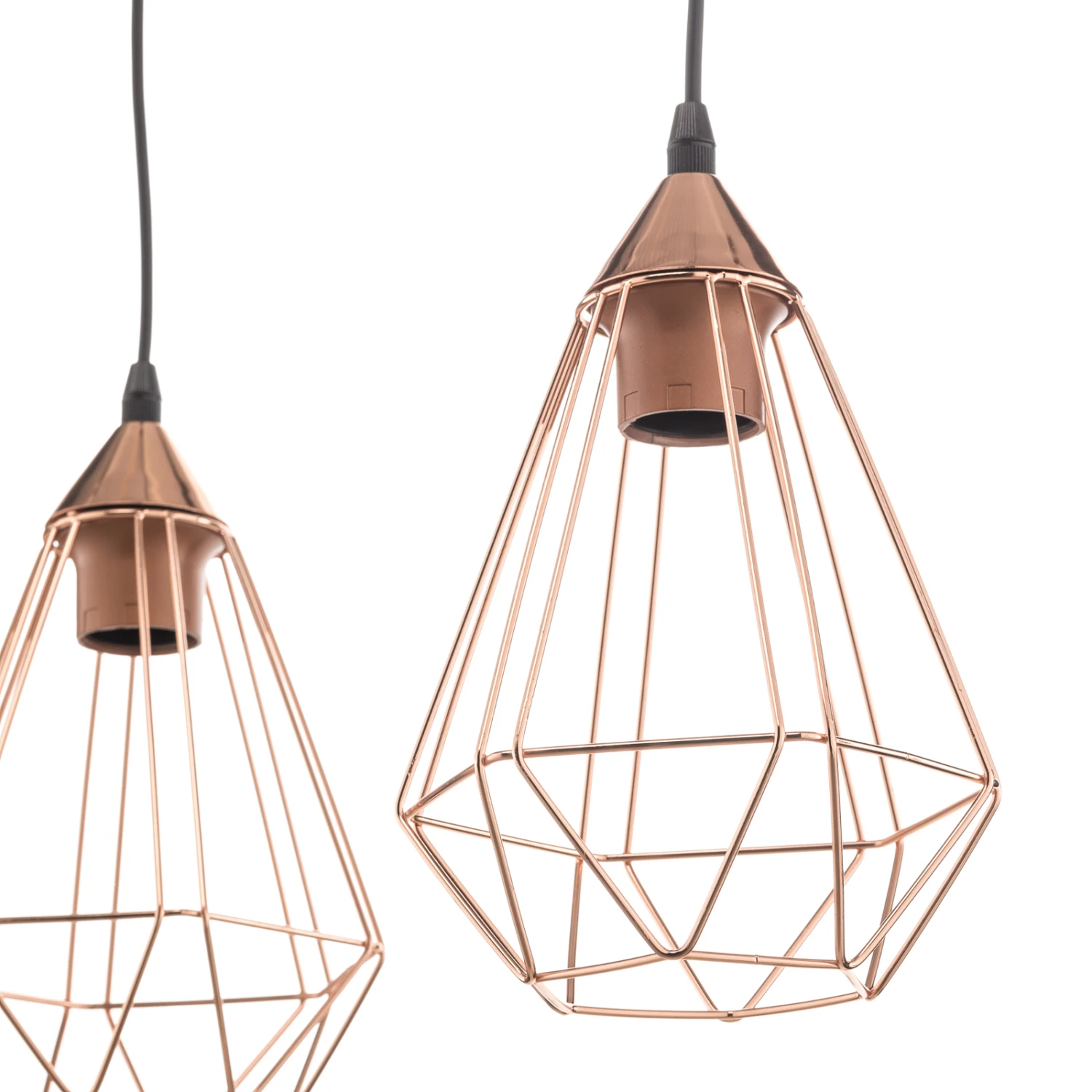 EGLO 3-bulb Vintage Pendant Light Tarbes In Copper 5 EGLO 3-bulb Vintage Pendant Light Tarbes In Copper - Image 5