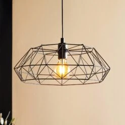 EGLO Carlton 2 Pendant Light, Black Ø 45.5 Cm