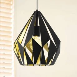 EGLO Carlton Hanging Light In Black Ø 31 Cm