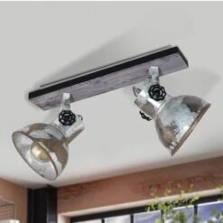 EGLO Barnstaple Industrial Ceiling Light, 2-bulb