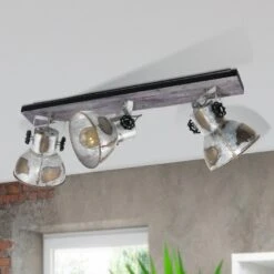 EGLO Barnstaple Ceiling Light Industrial Look, 3-bulb