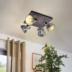 EGLO Barnstaple Ceiling Light Industrial Look, 4-bulb -EGLO Store 3032139 3