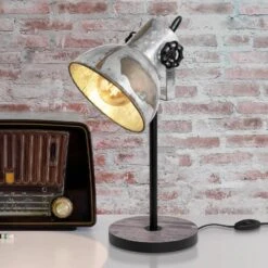 EGLO Barnstaple Table Lamp In An Industrial Design